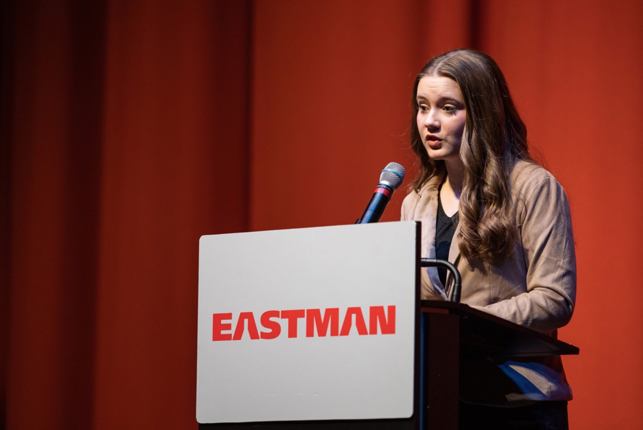 Eastman Black History Month Oratorical finalist, Sadie Cheshier 