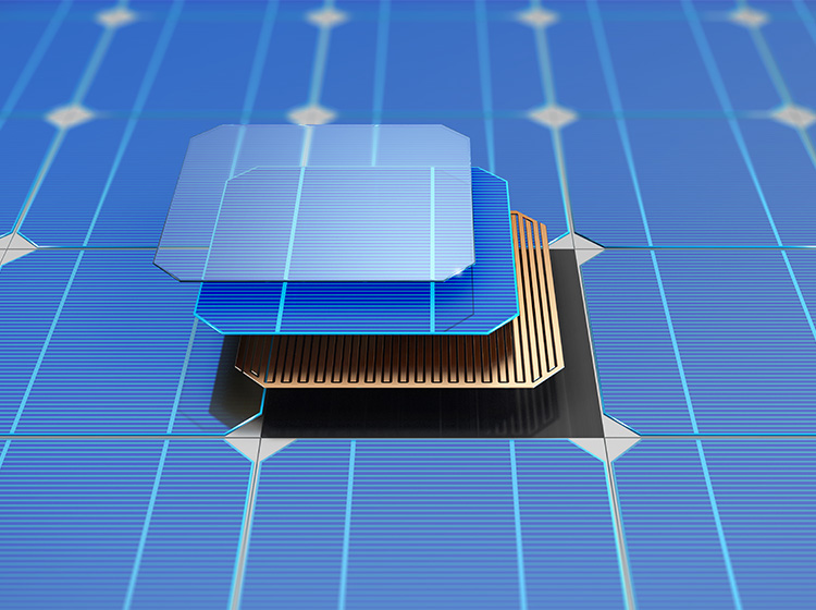 Structure of a solar panel 
