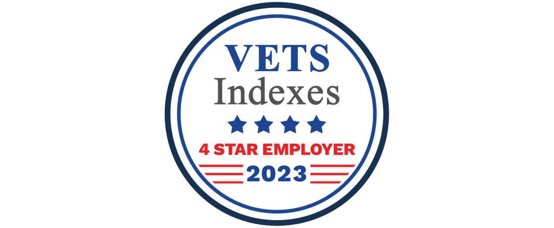 VETS Indexes 4 Star Employer 2023 award. 
